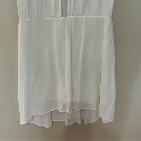 FOR LOVE AND LEMONS WHITE MINI DRESS WITH MESH PANEL SIZE SMALL - Picture 6 of 8